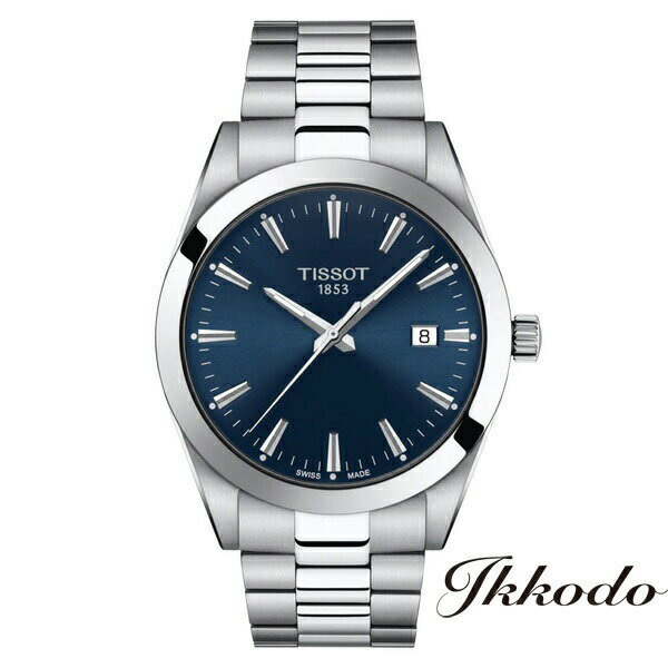 TISSOT ティソ T-CLASSIC Gentleman ジェントルマン クォーツ ステンレススチールケース&ブレス 40mm 10気圧防水 腕時計 正規品 2年保証 T127.410.11.041.00【T1274101104100】