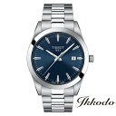 【ご購入特典対象商品】TISSOT ティソ T-CLASSIC Gentleman ジェントルマン クォーツ ステンレススチールケース ブレス 40mm 10気圧防水 腕時計 正規品 2年保証 T127.410.11.041.00【T1274101104100】