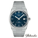 ティソ 腕時計（メンズ） 5/7 9:59まで10%OFFクーポンあり 【ご購入特典対象商品】TISSOT ティソ T-CLASSIC PRX POWERMATIC 80 AUTOMATIC 自動巻き ブルー文字盤 ステンレススチールケース＆ブレス 40mm 10気圧防水 メンズ腕時計 正規品 2年保証 T137.407.11.041.00 【T1374071104100】