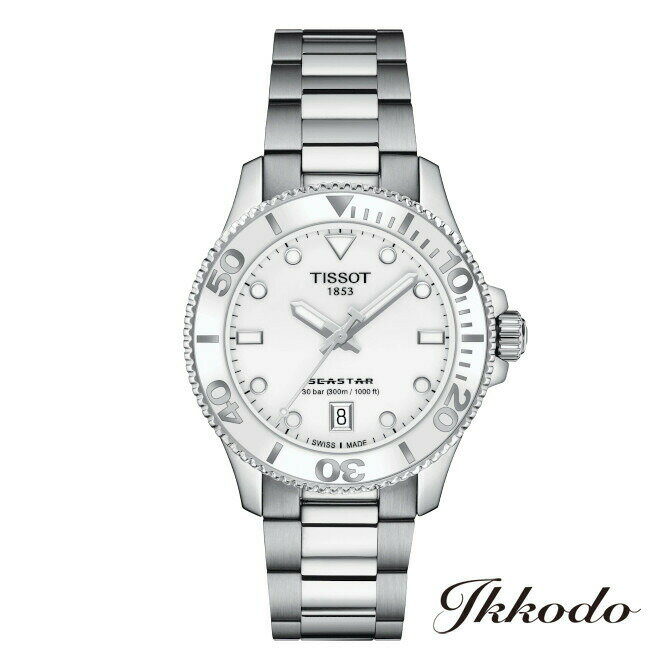 【ご購入特典対象商品】TISSOT ティソ SEASTAR 1000 シースター クォーツ 替え用インターチェンジャブルシステム式ラバーバンド付属 36mm 30気圧防水 腕時計 日本国内正規品 2年間メーカー保証 T120.210.11.011.00 T1202101101100