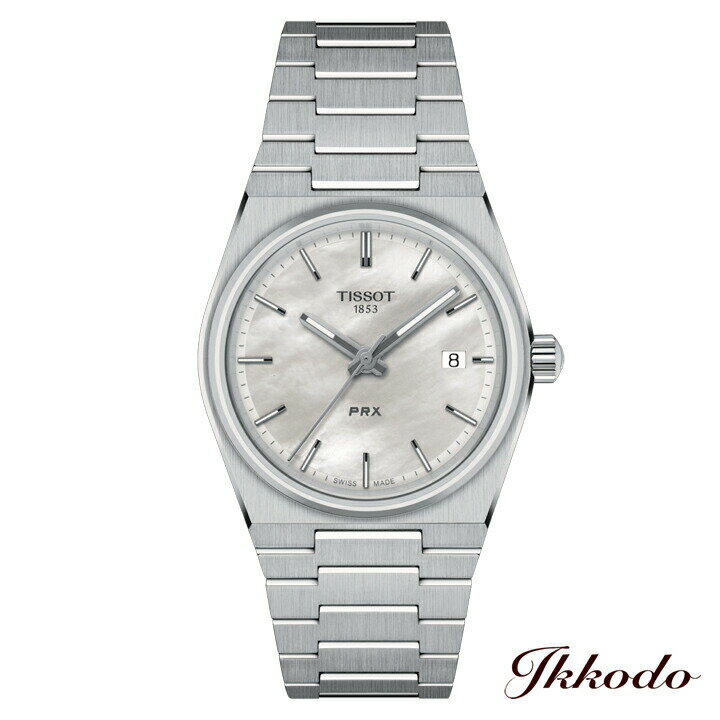 【ご購入特典対象商品】TISSOT ティソ T-CLASSIC PRX クォーツ 35mm MOP文字盤 10気圧防水 腕時計 正規品 T137.210.11.111.00【T1372101111100】