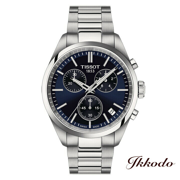 【ご購入特典対象商品】TISSOT ティソ PR 100 CHRONOGRAPH ピーアール100 クロノグラフ ブルー 40mm 10気圧防水 腕時計 正規品 2年保証 T150.417.11.041.00 T1504171104100