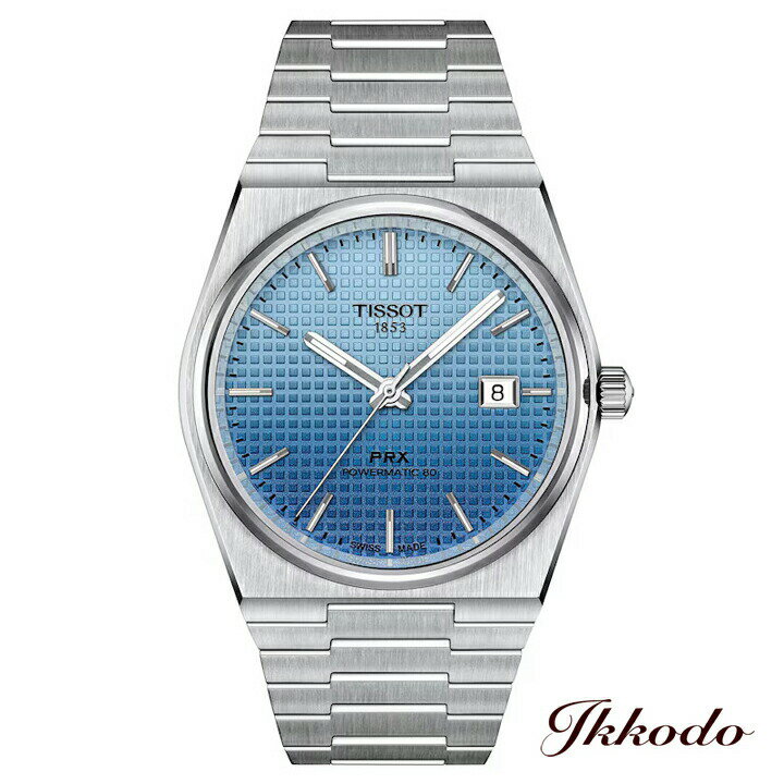【ご購入特典対象商品】TISSOT ティソ T-CLASSIC PRX POWERMATIC 80 AUTOMATIC カメレオン 自動巻き 40mm 10気圧防水 腕時計 正規品 T137.407.11.351.01 T1374071135101