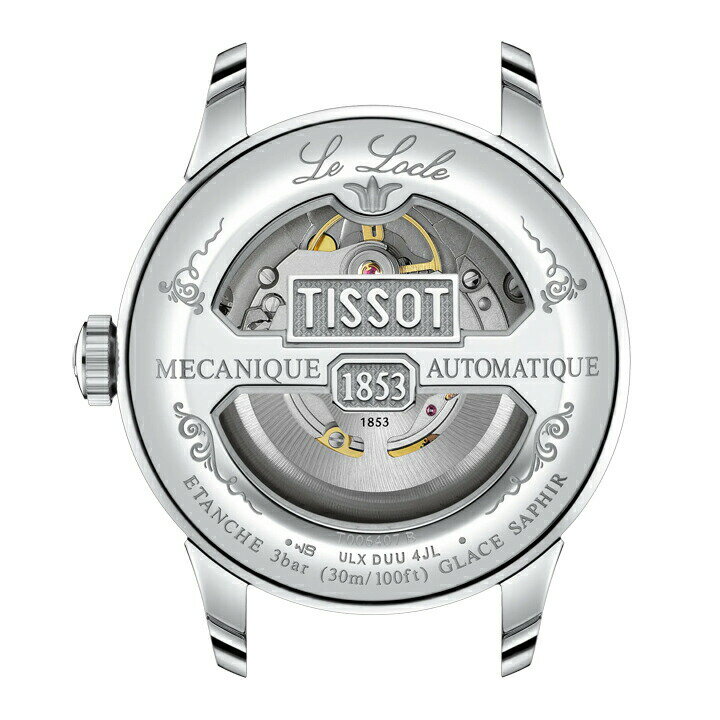 【ご購入特典対象商品】TISSOT ティソ ルロックル LE LOCLE POWERMATIC 80 80時間自動巻き グリーン文字盤 3気圧防水 正規品 2年保証 T006.407.11.093.00 T0064071109300