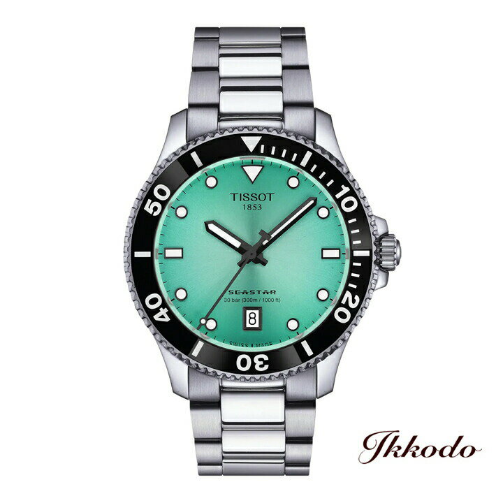 TISSOT ティソ SEASTAR シースター 1000 クォーツ 40mm 30気圧防水 メンズ腕時計 日本国内正規品 2年間メーカー保証 T120.410.11.091.00 T1204101109100