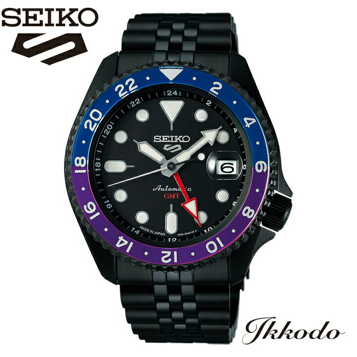 ファイブスポーツ 【堀米雄斗限定モデル】セイコー SEIKO ファイブスポーツ 5スポーツ 5 Sports SKX Sports Style 自動巻き GMT 42.5mm 10気圧防水 腕時計 正規品 SBSC015