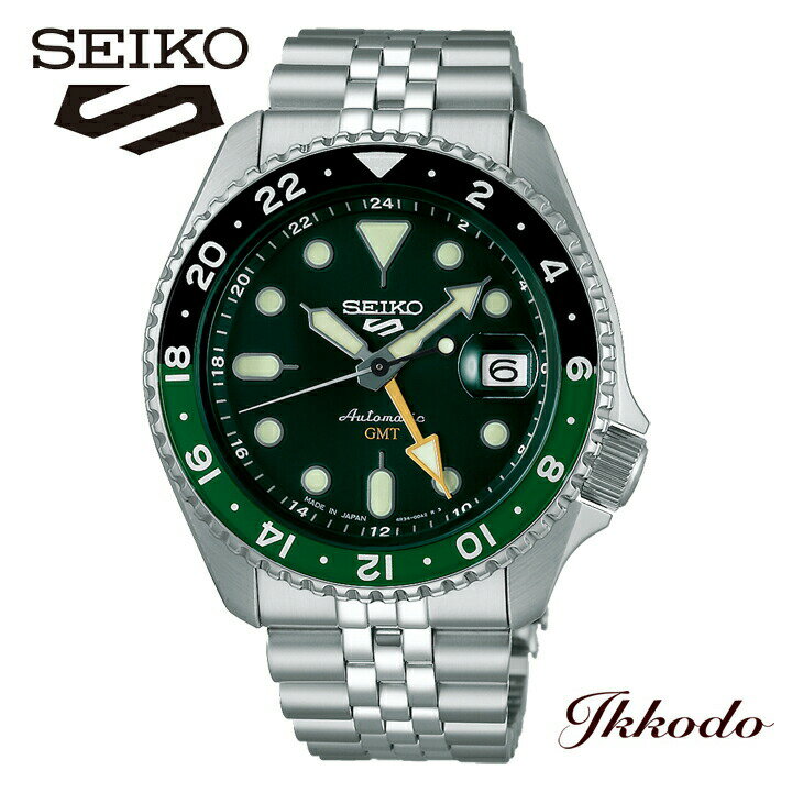 楽天城下町松本の時計店　一光堂セイコー SEIKO ファイブスポーツ 5スポーツ 5 Sports SKX Sports Style 自動巻き GMT 42.5mm 10気圧防水 メンズ腕時計 正規品 SBSC019