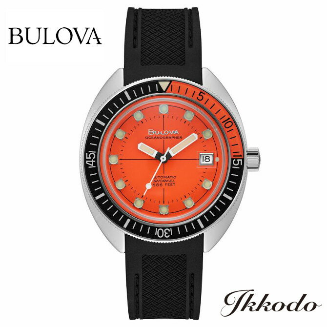 ブローバ BULOVA Devil Diver デビルダイバー 自動巻き ステンレスケース ラバーバンド 20気圧防水 41mm 日本国内正規品 メンズ腕時計 3年保証 96B350