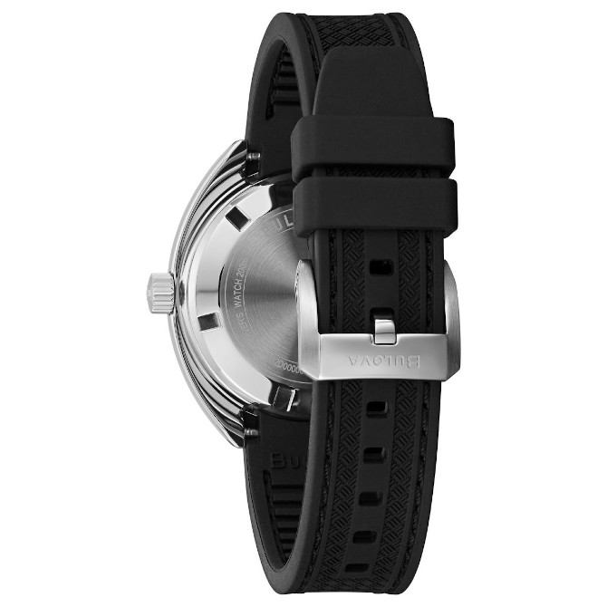 城下町松本の時計店 一光堂のブローバ BULOVA Devil Diver デビルダイバー 自動巻き ステンレスケース ラバーバンド 20気圧防水 41mm 日本国内正規品 メンズ腕時計 3年保証 96B350｜アングル3