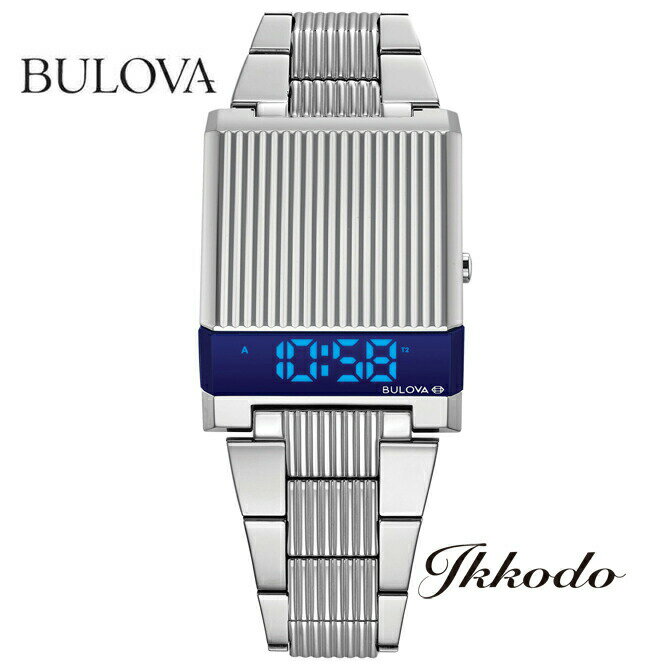 ブローバ BULOVA コンピュートロン Computron LEDデジタルクォーツ 31.1 40.3ミリ ステンレススティールケース＆ブレス 3気圧防水 日本国内正規品 3年保証 96C139