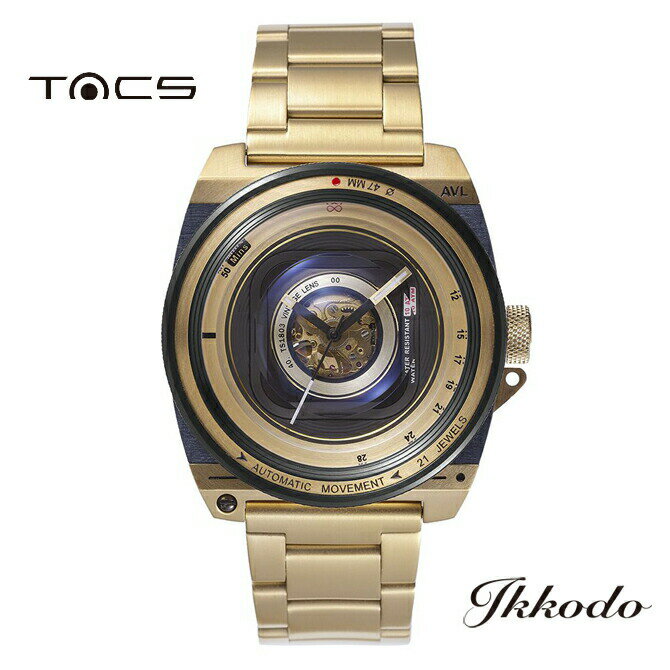 【10th Anniversary】【数量限定100本】タックス TACS VINTAGE LENS AUTOMATIC II 自動巻き 316Lステンレススティールケース&ブレス ホーウィン社製レザーストラップ 10気圧防水 46.5mm 正規品 2年保証 TS1803JP【あす楽】