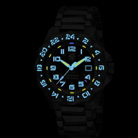 ルミノックス☆LUMINOX☆6420シリーズ☆スイス製☆ステンレスケース(PVD加工)☆T25トリチウム☆ブラックダイアル☆44ミリ☆200M防水☆日本国内正規品☆2年保証☆6422【あす楽】