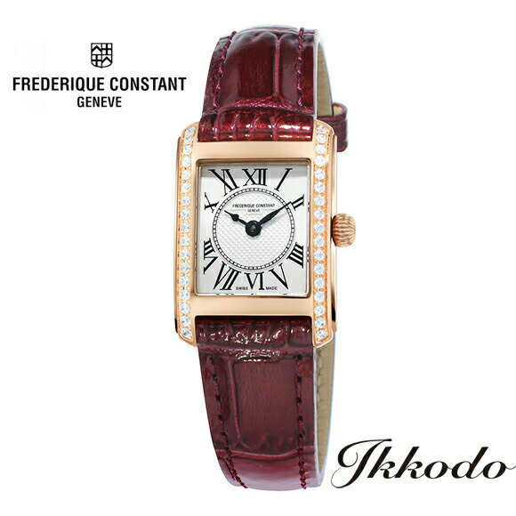 フレデリック・コンスタント フレデリック・コンスタント フレデリックコンスタント FREDERIQUE CONSTANT クラシックカレ レディース腕時計 スイス製 クォーツ シルバー文字盤 ダイヤ付き 23mm×21mm 正規品 2年保証 FC-200MCD14【FC200MCD14】