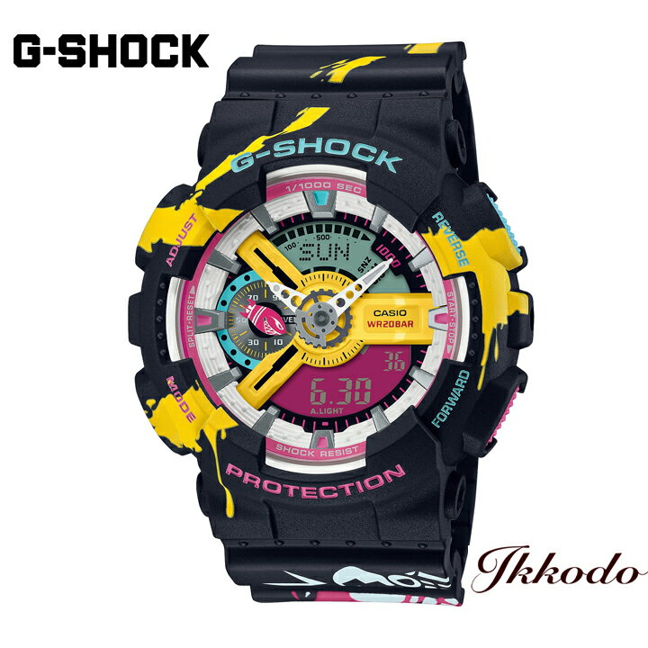 【LEAGUE OF LEGENDS コラボレーションモデル】G-SHOCK Gショック カシオ ANALOG-DIGITAL 110 SERIES 51.2mm 20気圧防水 正規品 メンズ腕時計 1年間メーカー保証 GA-110LL-1AJR【GA110LL1AJR】