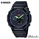 G-SHOCK Gショック カシオ GARISH RAINBOW クォーツ 45.5mm 20気圧防水 正規品 メンズ腕時計 1年間メーカー保証 GA-2100RGB-1AJF GA2100RGB1AJF