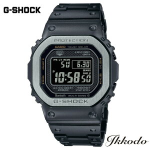 G-SHOCK Gショック カシオ フルメタル ソーラー電波 ステンレススチールケース&バンド 43.2mm 20気圧防水 フルメタル耐衝撃構造 STN液晶 国内正規品 腕時計 GMW-B5000MB-1JF【GMWB5000MB1JF】