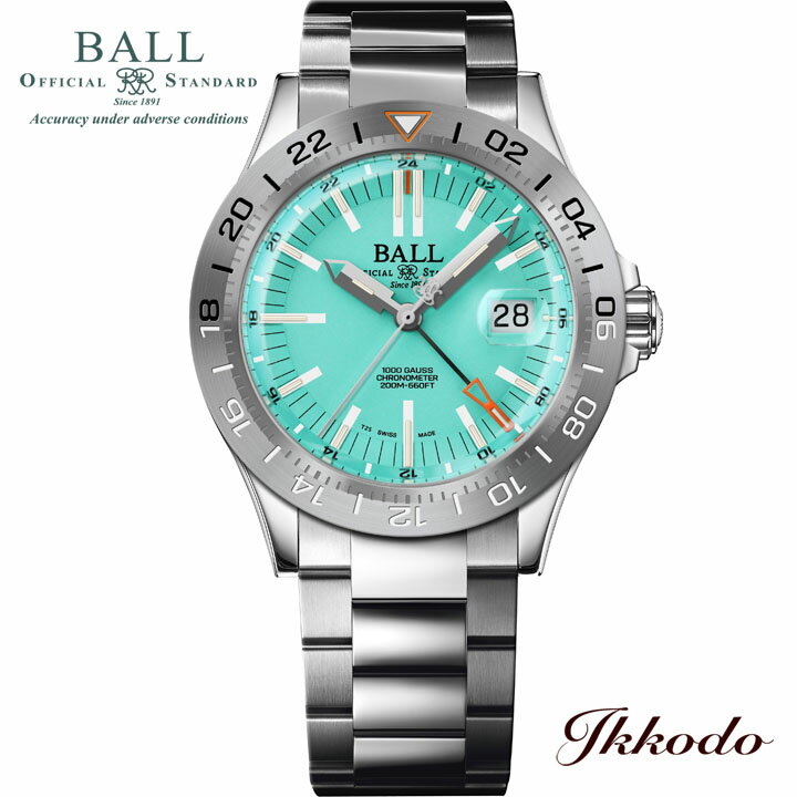 乐天商城 - 8/16迄オーバーホールチケットプレゼント 【世界限定1000本】ボールウォッチ BALLWATCH エンジニア アウトライアー クロノメーター 自動巻き ターコイズカラー 904Lステンレスケース 200m防水 最長5年保証 正規品 腕時計 DG9000B-S4CJ-TQ DG9000BS4CJTQ