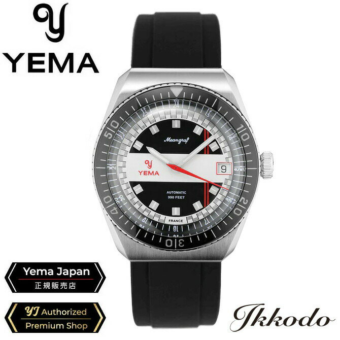 イエマ YEMA ミーングラフ MEANGRAF スー マリーン スーマリーン SOUS MARINE R60 YEMA2000 自社製ムーブメント 自動巻き 39mm 30気圧防水 日本国内正規品 メンズ腕時計 2年間メーカー保証 YMEAN22-ARBS YMEAN22ARBS