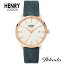 ڤڡ إ꡼ɥ HENRY LONDON ꡼󥷡  REGENCY SUEDE  ƥ쥹륱ʥɡ ץ֥롼쥶Х 39mm Сۥ磻ȥ ӻ ܹ 1ǯݾ HL40-S-0358 HL40S0358