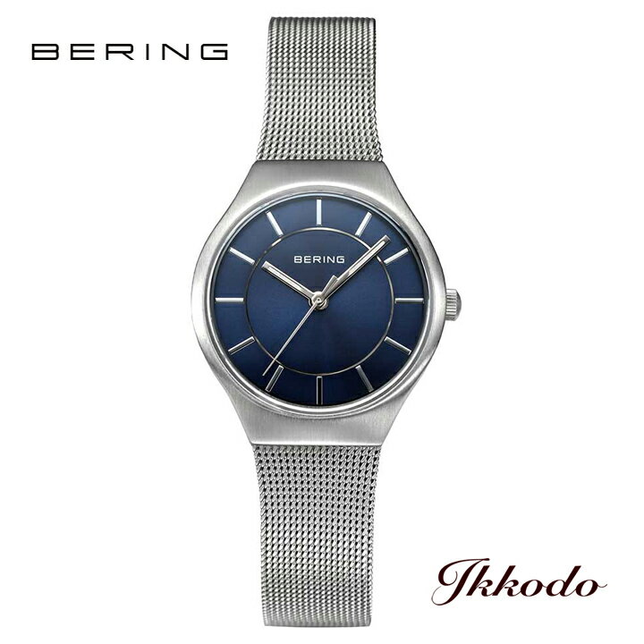 B, F, H, P, V - BERING ベーリング クラシックスカンジナビアン ブルー 27mm 3気圧防水 レディース腕時計 正規品 3年間メーカー保証 11927-003 11927003