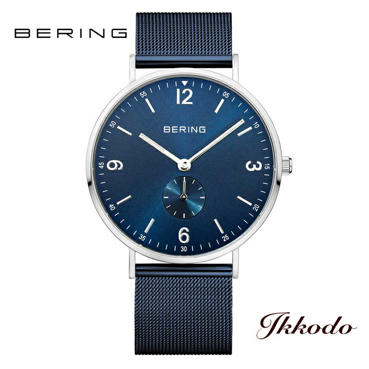 乐天商城 - BERING ベーリング クラシックコレクション ブルー Classic Collection Blue 40mm 3気圧防水 腕時計 正規品 3年間メーカー保証 14040-307 14040307