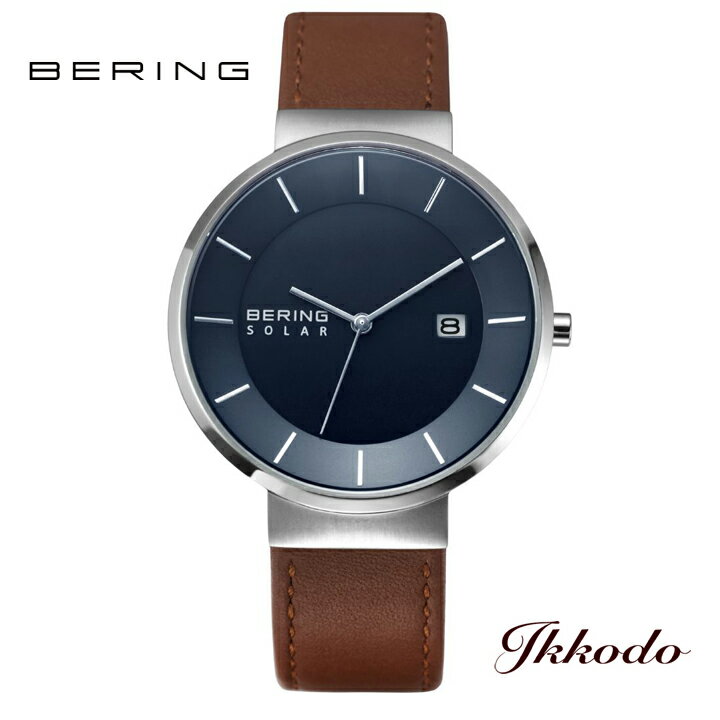 BERING ベーリング SCANDINAVIAN SOLAR スカンジナビアン ソーラー ネイビーブルー 39mm 5気圧防水 腕時計 日本国内正規品 3年間メーカー保証 14639-507 14639507