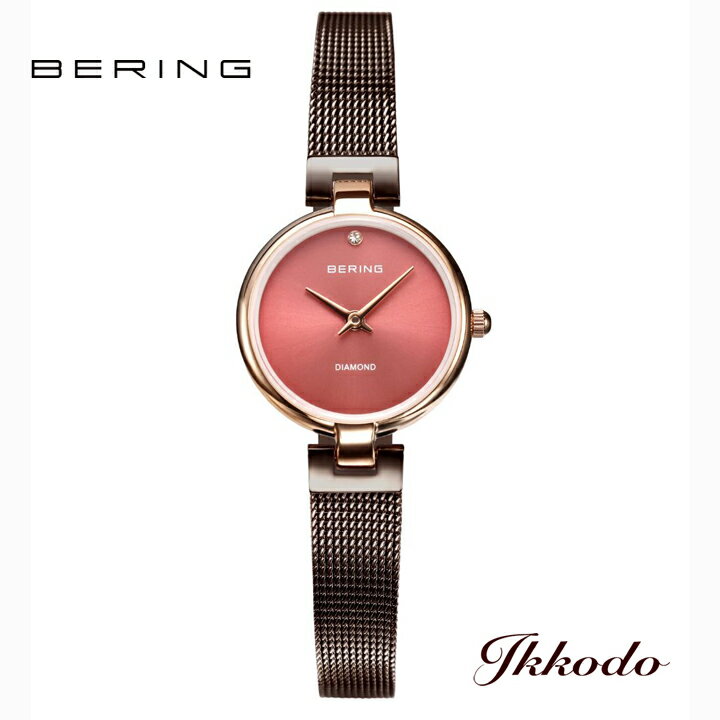 BERING ベーリング Classic Diamond Cherry Blossom Japan Limited クラシック ダイヤモンド チェリーブロッサム 桜 日本限定モデル クォーツ 24mm レディース腕時計 日本国内正規品 3年間メーカー保証 17724-069 17724069