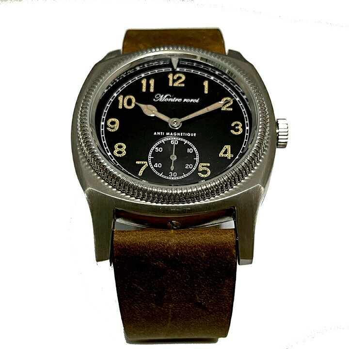 M.R.M.W. モントルロロイ マジェテックビックタートルスモールセコンド チェコ空軍 ロンジンタイプ復刻デザイン クォーツ 3気圧防水 正規品 1年保証 ミリタリーウォッチ Majetek Big Turtle Small second