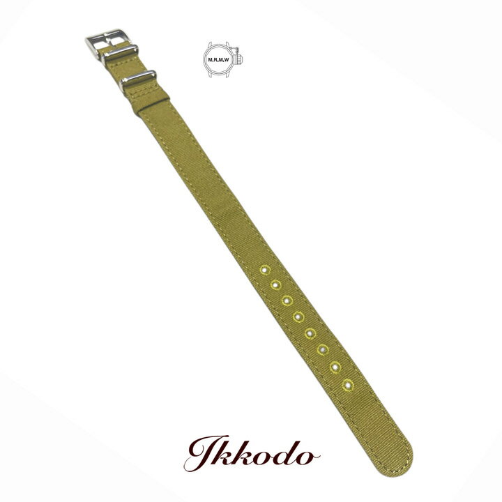 乐天商城 - M.R.M.W. モントルロロイ グリーン布製 1本通しストラップ 18mmGreenFabricStrap1pieces