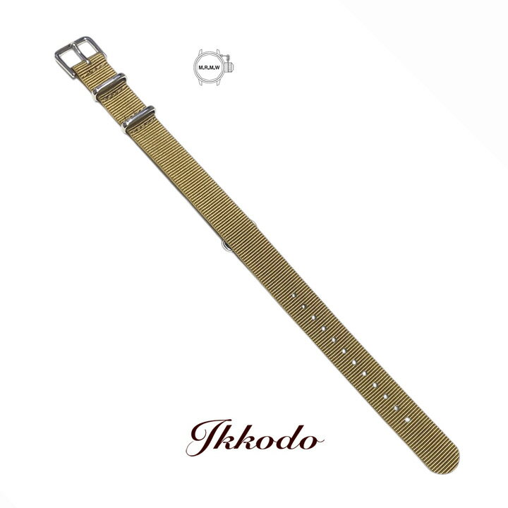 乐天商城 - M.R.M.W. モントルロロイ カーキナイロン製 NATOタイプストラップ 16mm Khaki Nato 16mmKhakiNato