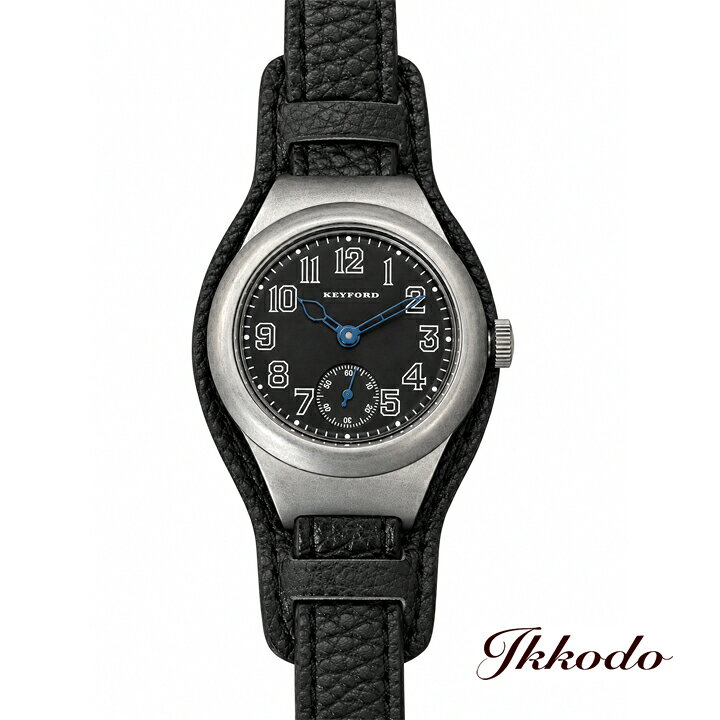 M.R.M.W. モントルロロイ KEYFORD キーフォード トレンチドライバーズ スタンダードタイプ ブラック 33mm 3気圧防水 正規品 1年保証 ミリタリーウォッチ TR-BL-BLP24【TRBLBLP24】