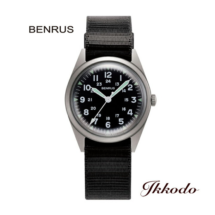 ベンラス BENRUS ベンラス DTU 2A/P Series クォーツ 34mm 3気圧防水 腕時計 日本国内正規品 1年間メーカー保証 DTU-2A/P-SVBK【DTU2APSVBK】