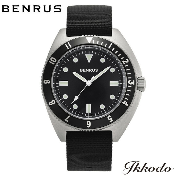 ベンラス BENRUS ベンラス TYPE-I SILVER クォーツ 42mm 10気圧防水 メンズ腕時計 日本国内正規品 1年間メーカー保証 TYPE-I SL TYPEISL