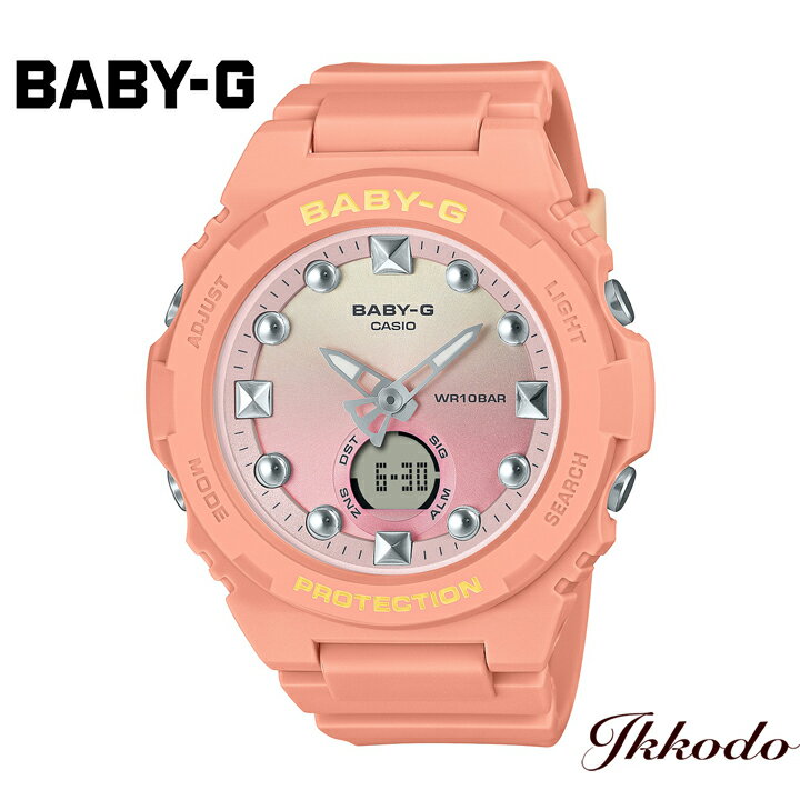 BABY-G ベビージー カシオ CASIO クォーツ BGA-320 シリーズ クォーツ 10気圧防水 42.4mm 正規品 腕時計 BGA-320-4A1JF BGA3204A1JF