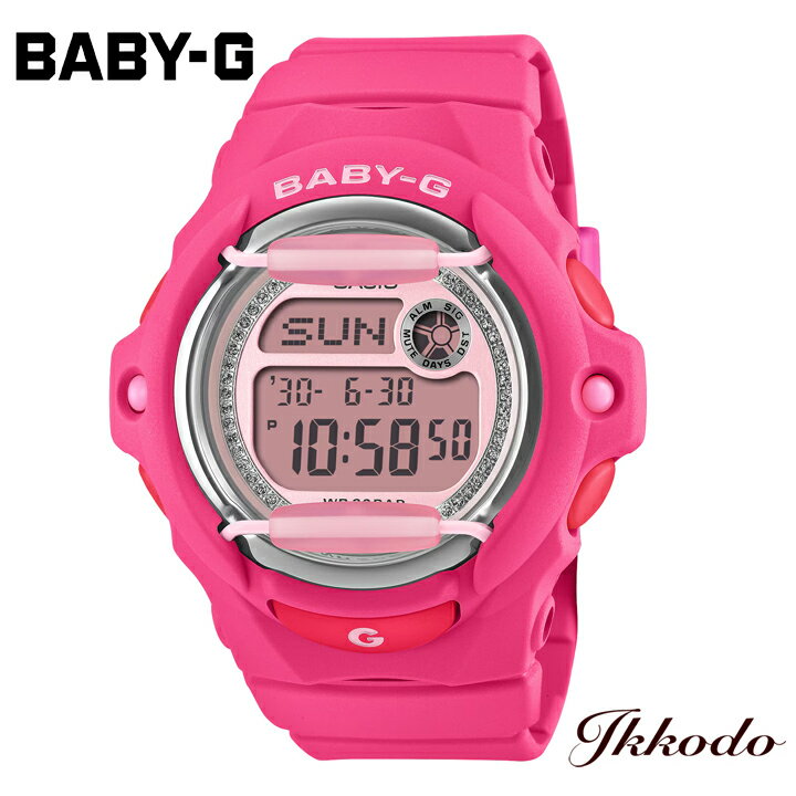 Rakuten - BABY-G ベビージー カシオ CASIO クォーツ BASIC 42.6mm 10気圧防水 正規品 腕時計 BG-169KB-4B1JF BG169KB4B1JF