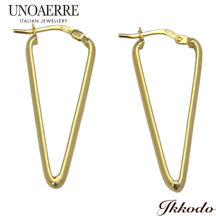 Rakuten - UNOAERRE ウノアエレ K18 イエローゴールド ピアス 正規品 30139