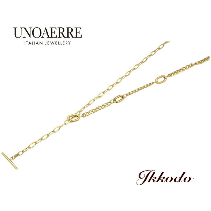 Rakuten - UNOAERRE ウノアエレ K18 イエローゴールド ネックレス 60cm 正規品 30504