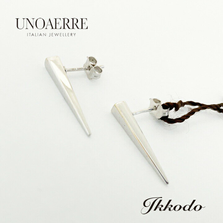 乐天商城 - UNOAERRE ウノアエレ K18ホワイトゴールド ピアス 正規品 26175