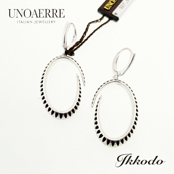 Rakuten - UNOAERRE ウノアエレ K18ホワイトゴールド ピアス 正規品 25115