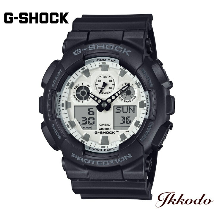 Rakuten - G-SHOCK Gショック カシオ GA-100シリーズ 51.2mm 20気圧防水 正規品 メンズ腕時計 GA-100WD-1AJF GA100WD1AJF