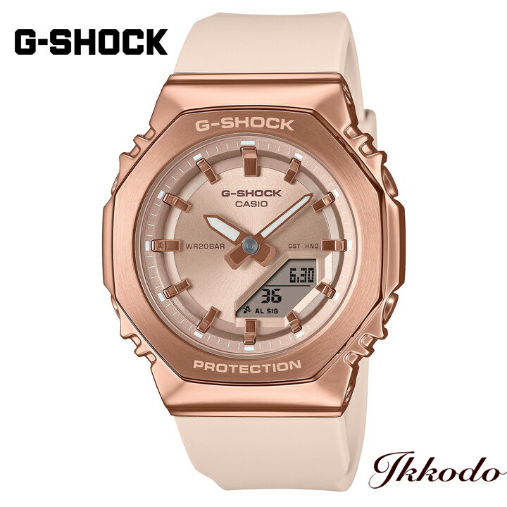 G-SHOCK Gショック カシオ ジーショック ANALOG-DIGITAL WOMEN クォーツ 40.5mm 20気圧防水 耐衝撃構造 国内正規品 GM-S2110PG-4AJF GMS2110PG4AJF