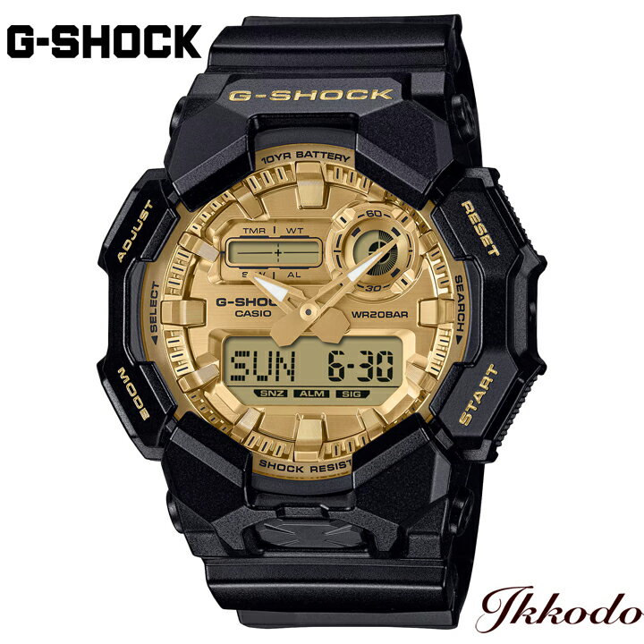 CASIO - G-SHOCK Gショック カシオ ジーショック GA-010シリーズ クォーツ 電池寿命約10年 51.9mm 20気圧防水 耐衝撃構造 国内正規品 GA-010GGB-1A9JF GA010GGB1A9JF
