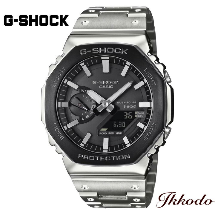 Rakuten - G-SHOCK Gショック カシオ ジーショック フルメタル 2100シリーズ 44.4mm 20気圧防水 耐衝撃構造 国内正規品 GM-B2100BT-1AJF GMB2100BT1AJF