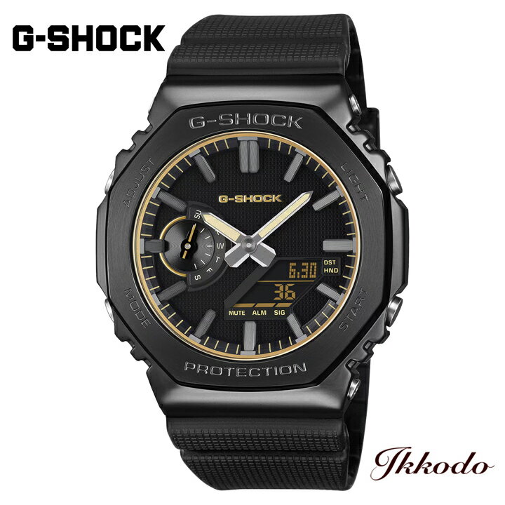 乐天商城 - G-SHOCK Gショック カシオ ジーショック LUXE BLACK ANALOG-DIGITAL 2100シリーズ 44.4mm 20気圧防水 耐衝撃構造 国内正規品 GM-2100LXB-1A9JF GM2100LXB1A9JF