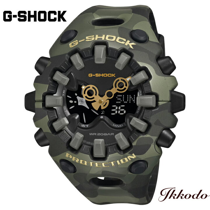 乐天商城 - G-SHOCK Gショック カシオ BOLD CAMO SERIES, CAMO AND GOLD GA-V01シリーズ 58.2mm 20気圧防水 耐衝撃構造 国内正規品 腕時計 GA-V01CMG-3AJF GAV01CMG3AJF