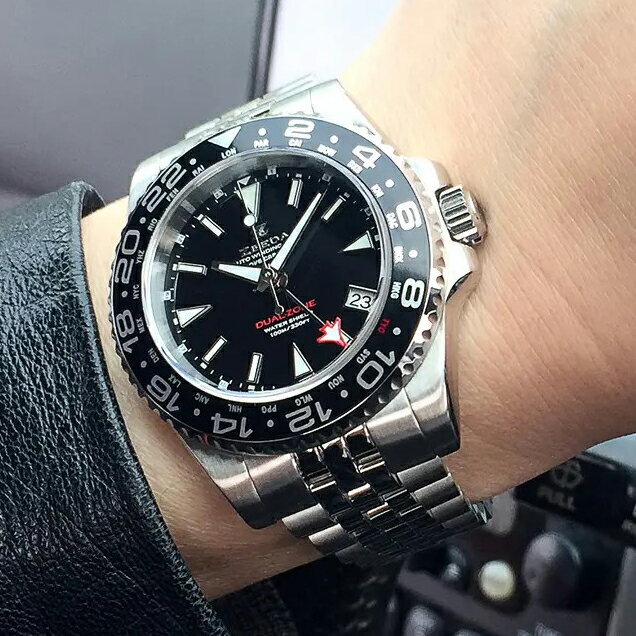 ジーダ ZEEDA デュアルゾーン DUAL-ZONE 自動巻き 40mm 10気圧防水 サファイアガラス 正規品 腕時計 DU-BK【DUBK】