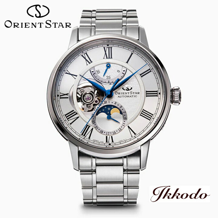 オリエントスター ORIENT STAR M45 F7 メカニカルムーンフェイズ 自動巻き 41mm 正規品 腕時計 RK-AY0102S RKAY0102S