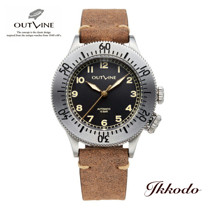 Rakuten - アウトライン・セコンドセッティング OUTLINE SECOND SETTING 自動巻 38mm 10気圧防水 腕時計 正規品 YK20222-1BK YK202221BK