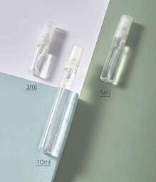 スプレーボトル 5セット 携帯用スプレー 小分けボトル 3ml/5ml/10ml アルコール対応 詰替ボトル 化粧水分け 半透明 噴射 コンパクト 旅行