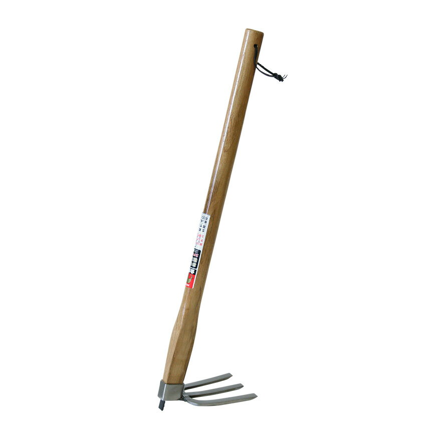 【エントリーでP10倍◆9/1〆】金象 お手軽花壇鍬ステン三本鍬600 #70825